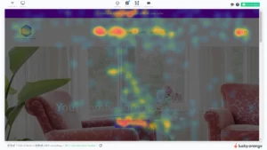 Example picture of Lucky Orange heat mapping software