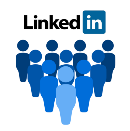 The LinkedIn logo representing the importance of BGAs using LinkedIn as a marketing strategy