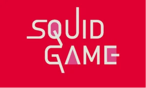 2022 typography trends example of sans-serif squid game logo